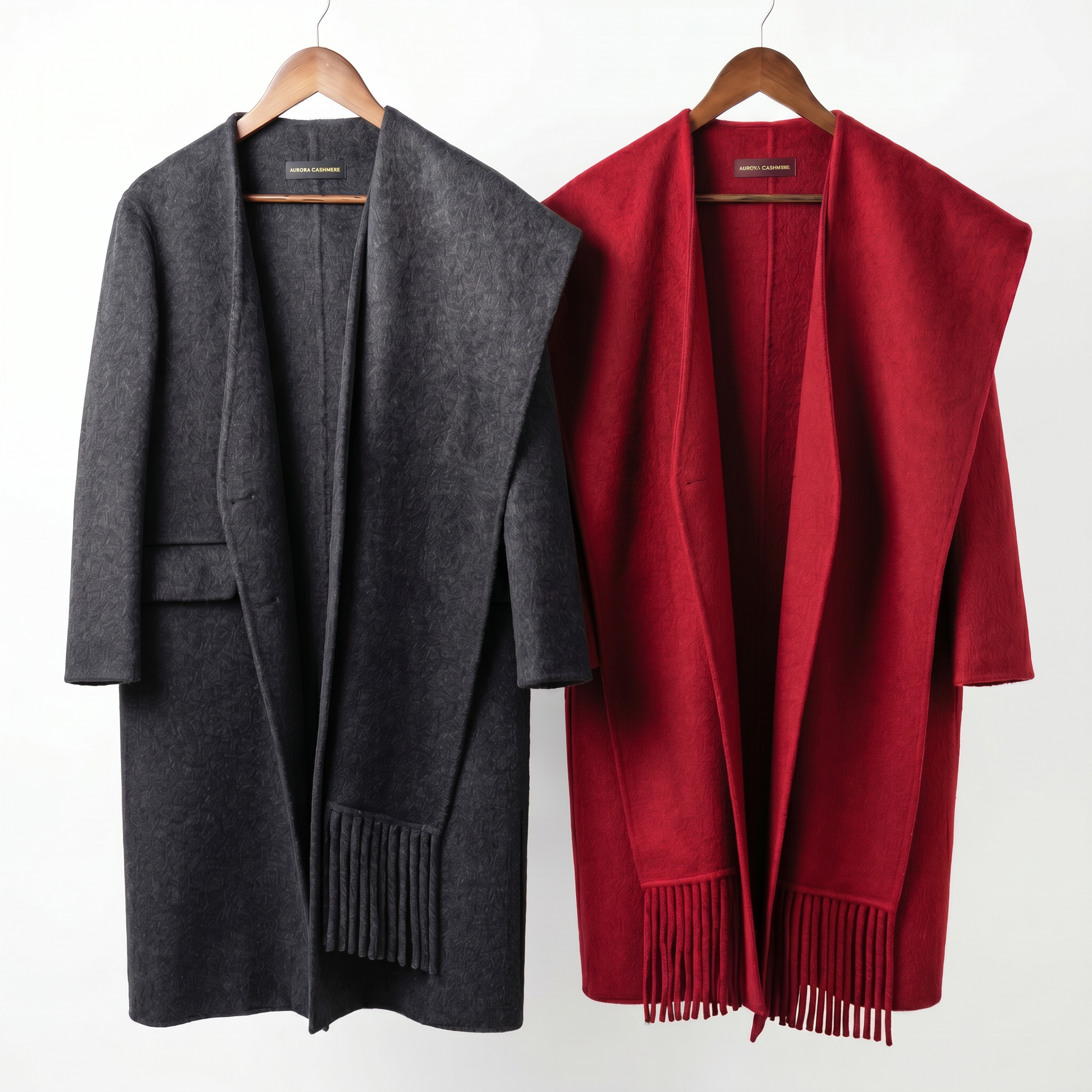 Luxury 90% Australian Wool-Camel Blend Scarf-Coat
