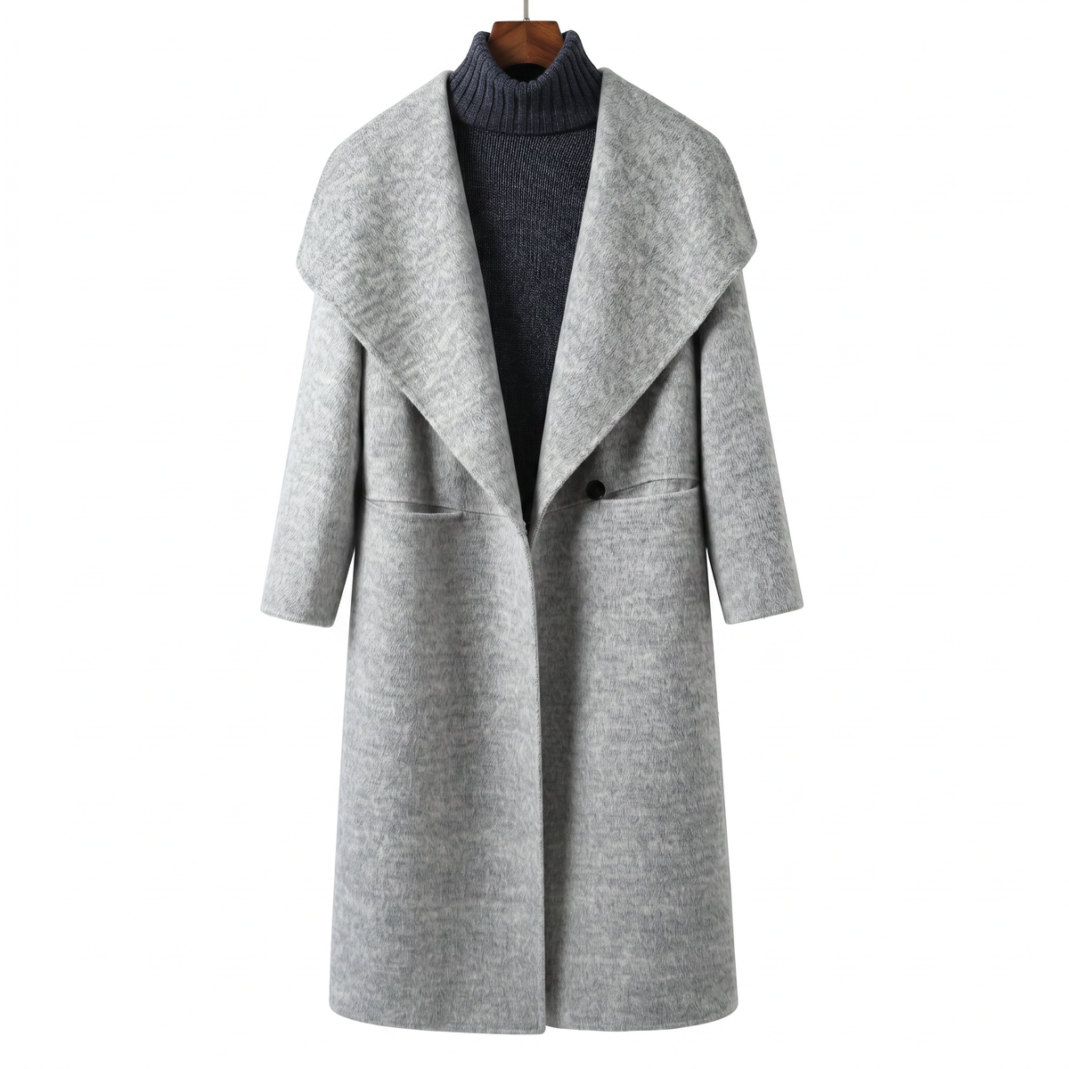 Essential 100% Pure Wool Long Coat
