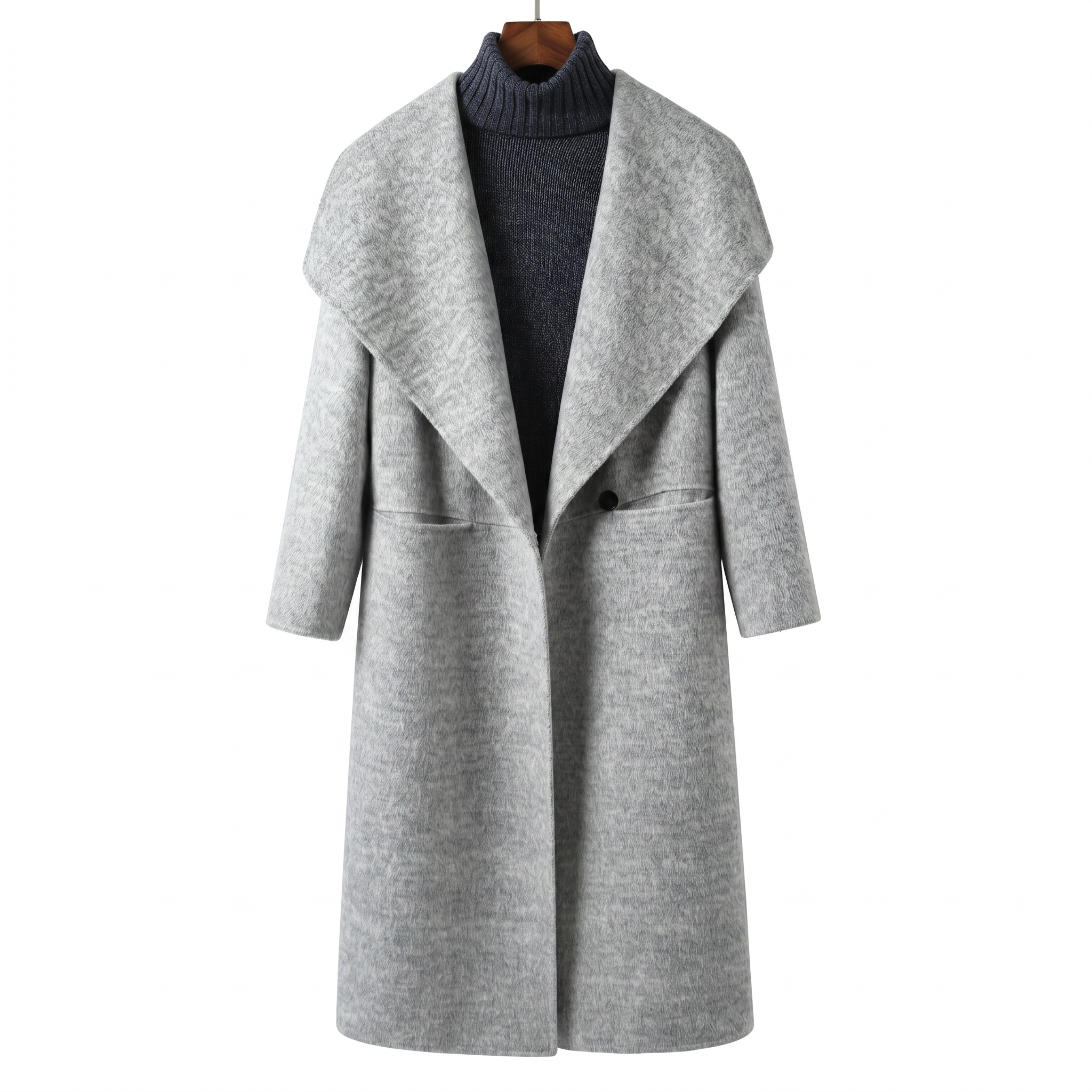 Essential 100% Pure Wool Long Coat