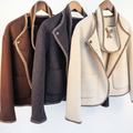 Premium Cashmere-Wool Blend Jacket with Matching Accessory Bag – Modern Tailored Fit