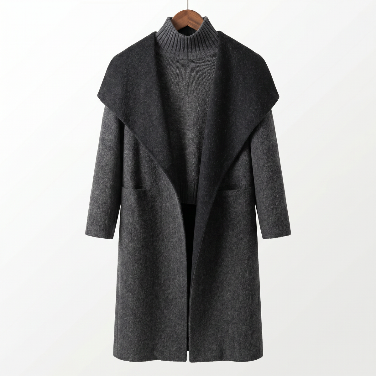 Essential 100% Pure Wool Long Coat