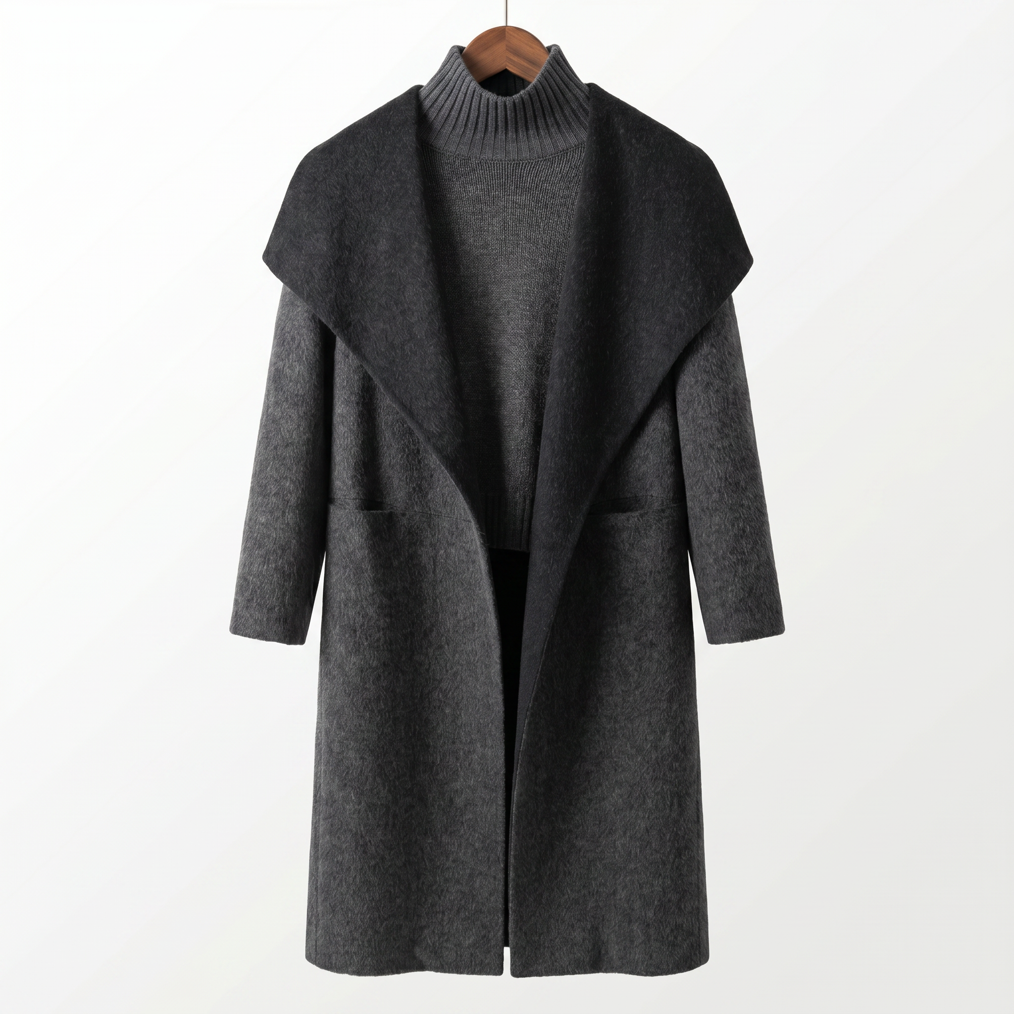 Essential 100% Pure Wool Long Coat