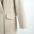 Minimalist 100% Wool Blazer Coat