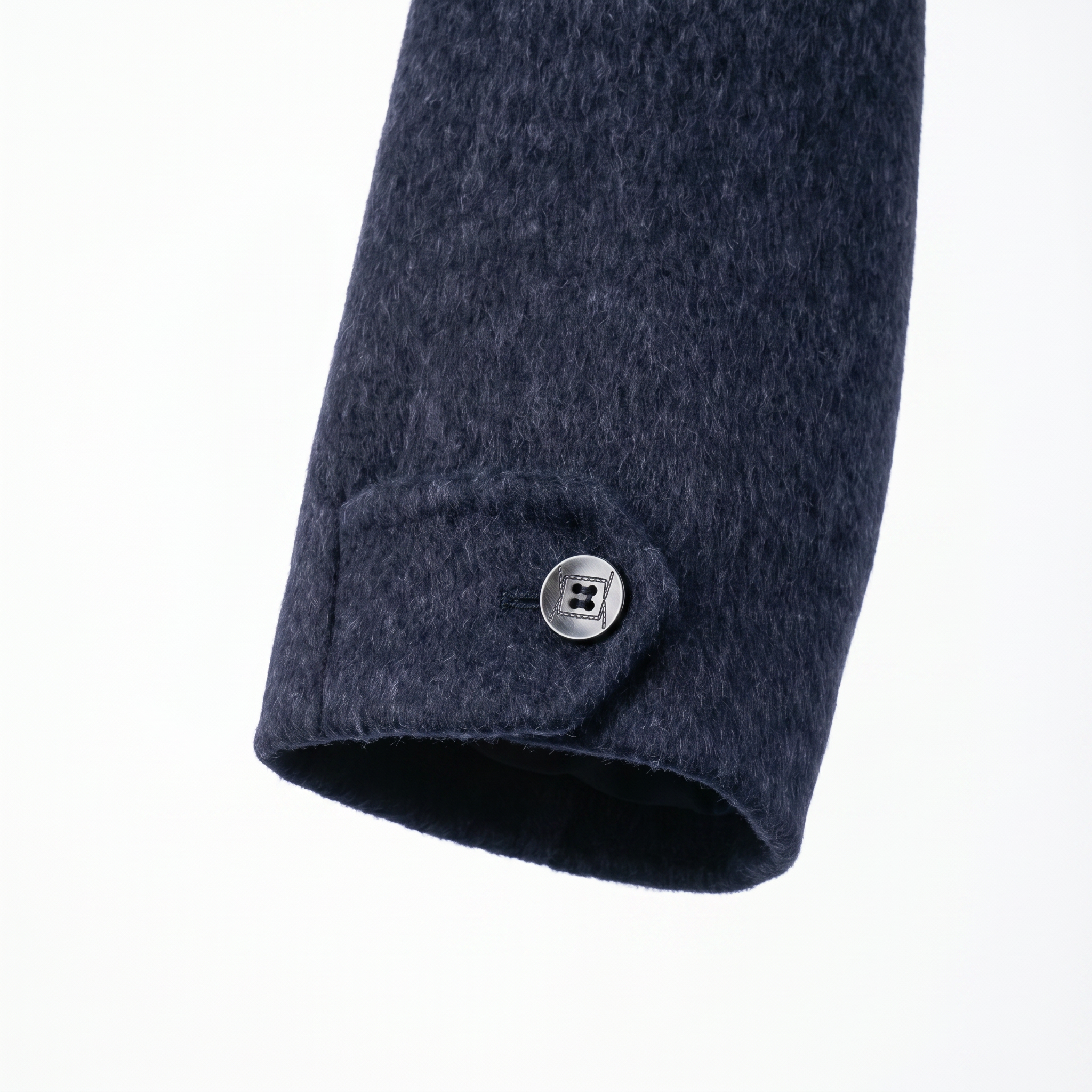 Premium Cashmere-Wool Blend Long Coat with Elegant Gathered Waist