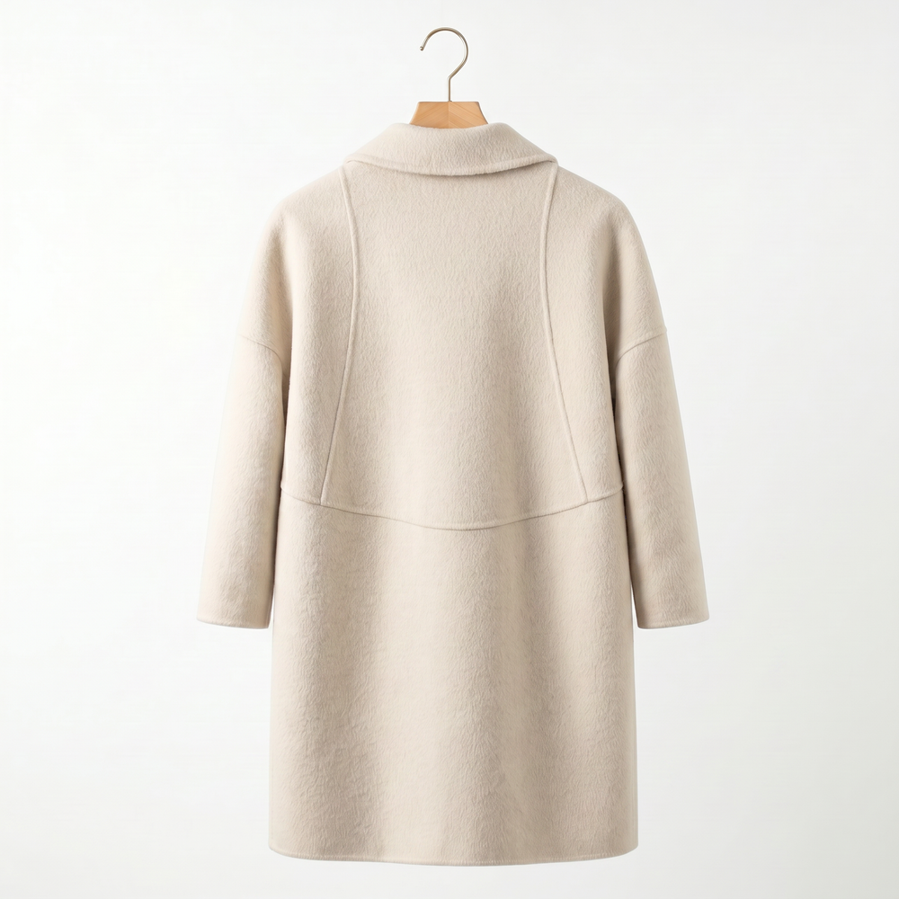Luxury Merino Wool-Camel Blend Coat
