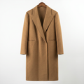 Classic Wool-Camel  Blend Long Coat