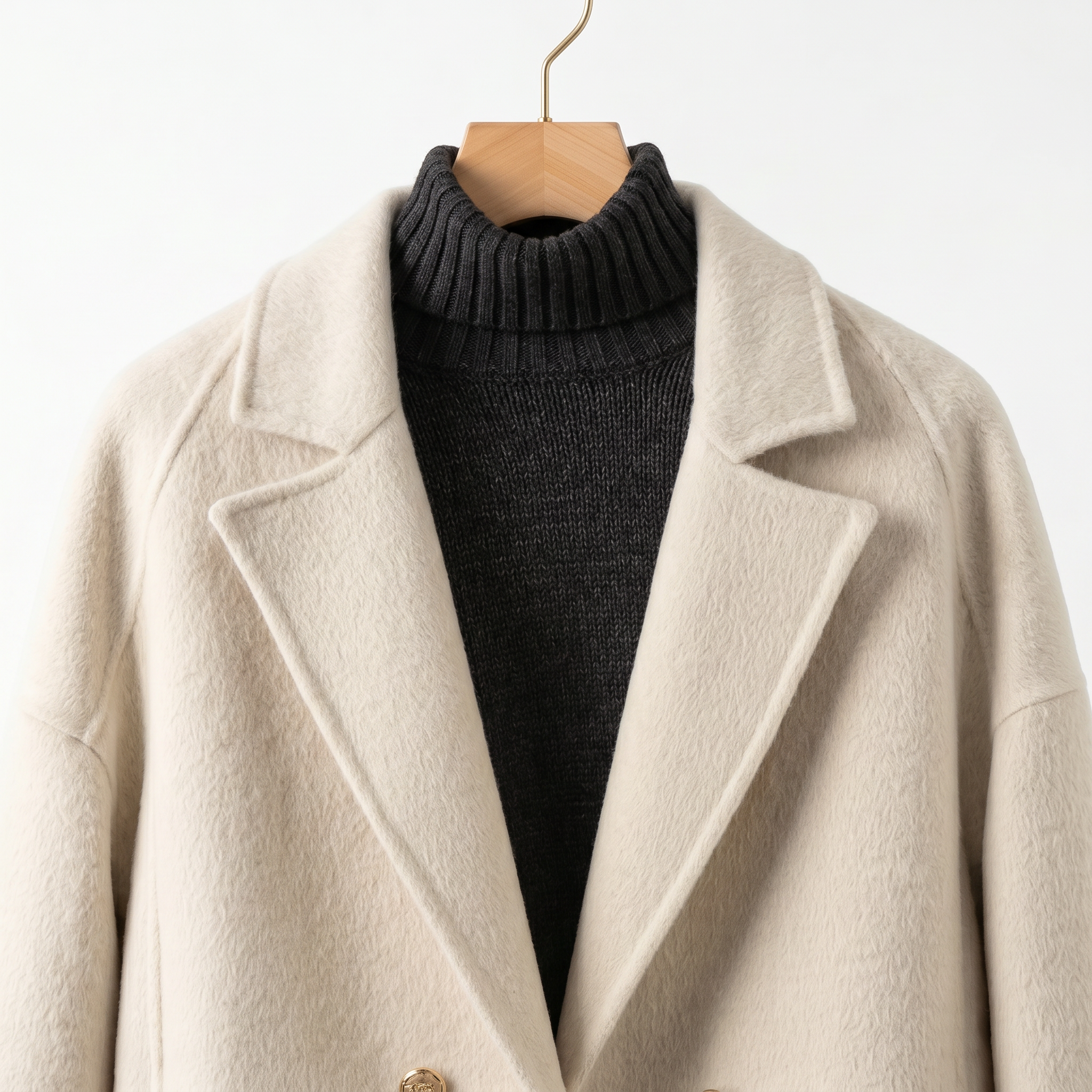 Luxury Merino Wool-Camel Blend Coat
