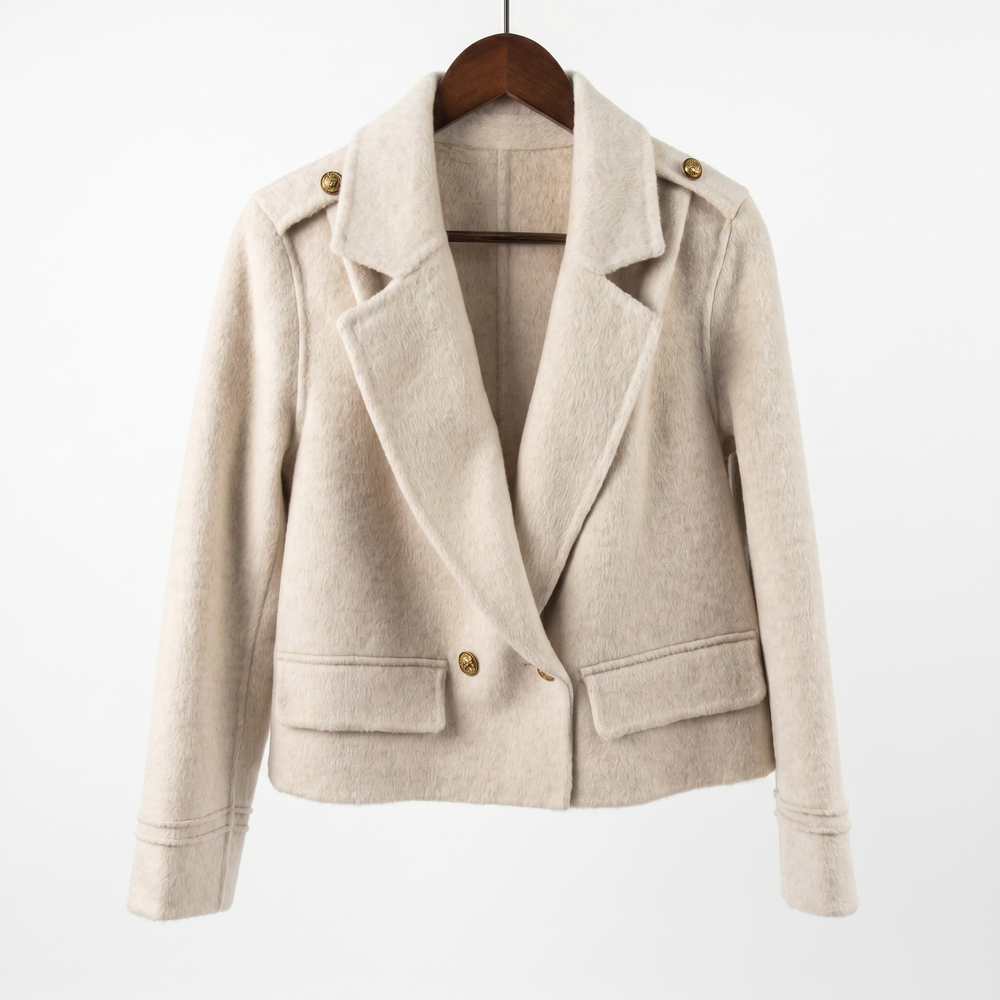 Luxury Cashmere & Wool Short Coat | Minimalist Chic