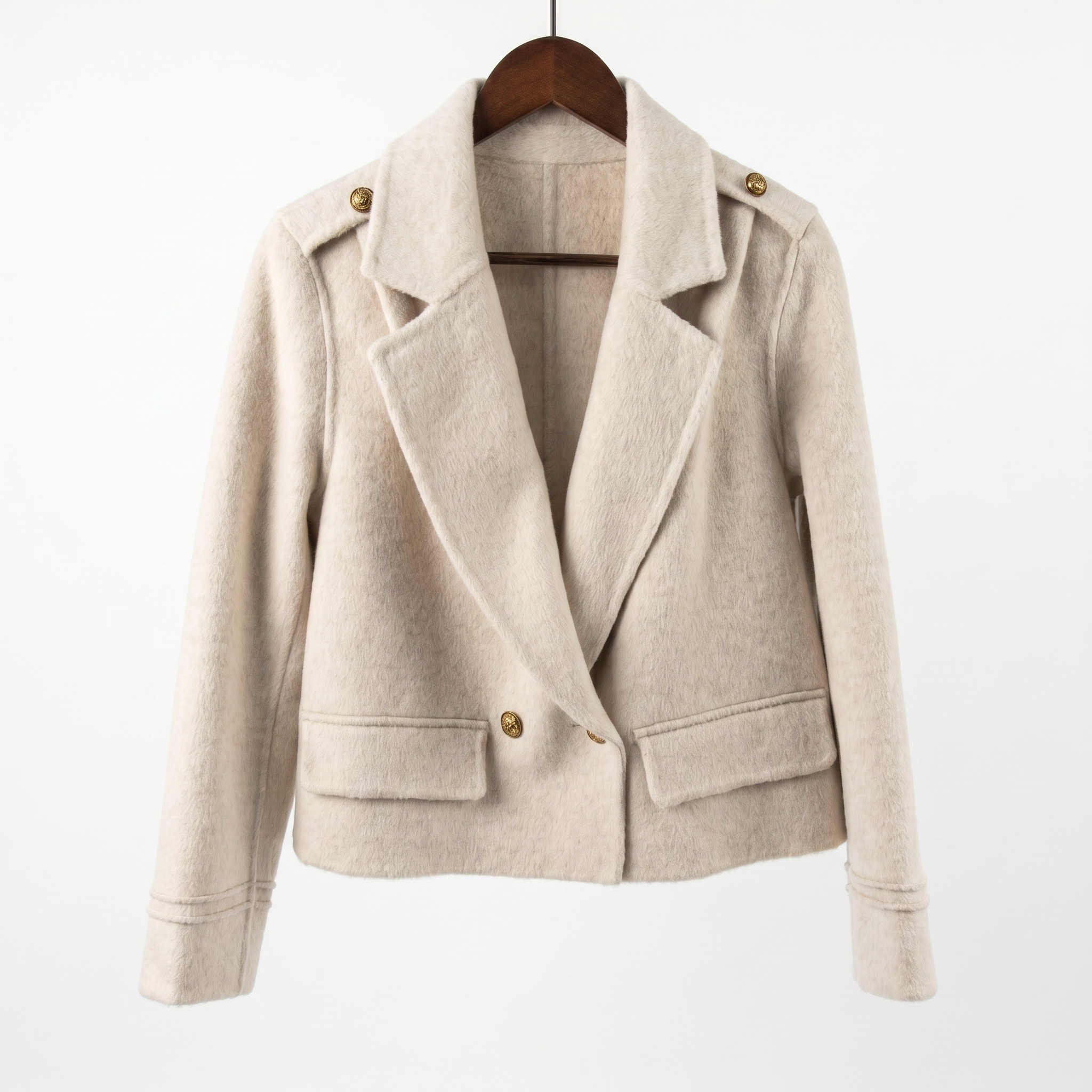 Luxury Cashmere & Wool Short Coat | Minimalist Chic