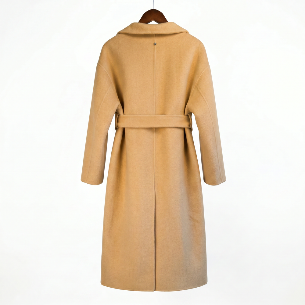 Classic Cashmere-Wool Belted Coat
