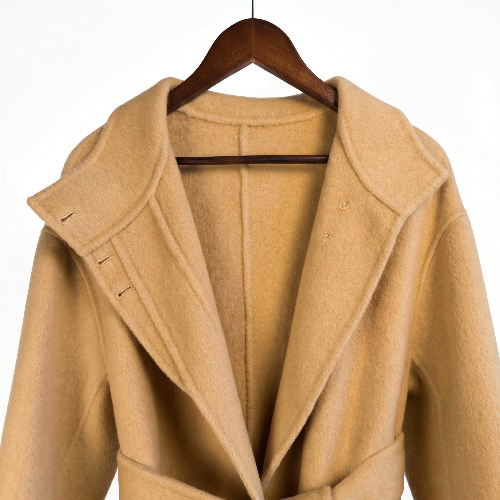 Classic Cashmere-Wool Belted Coat