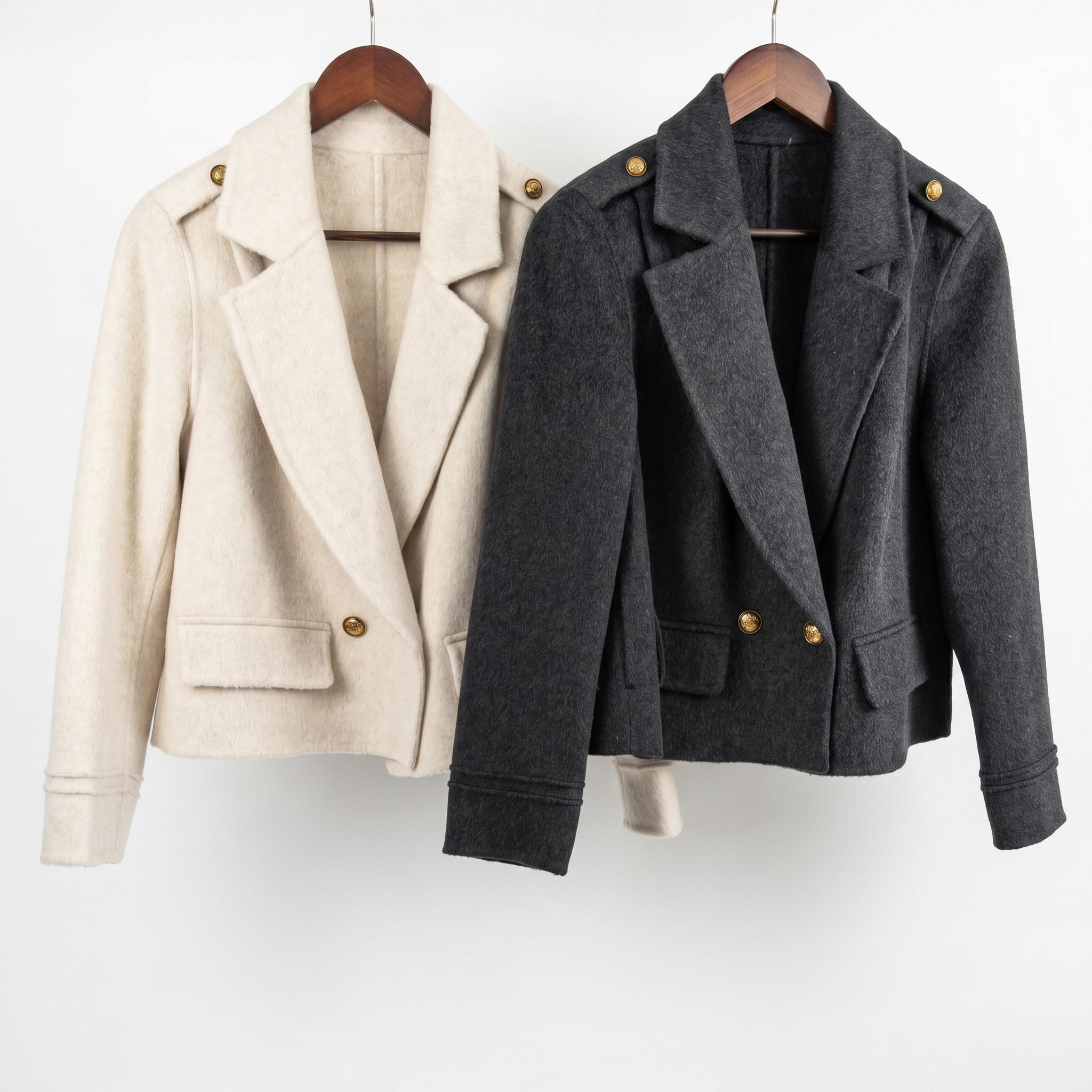 Luxury Cashmere & Wool Short Coat | Minimalist Chic