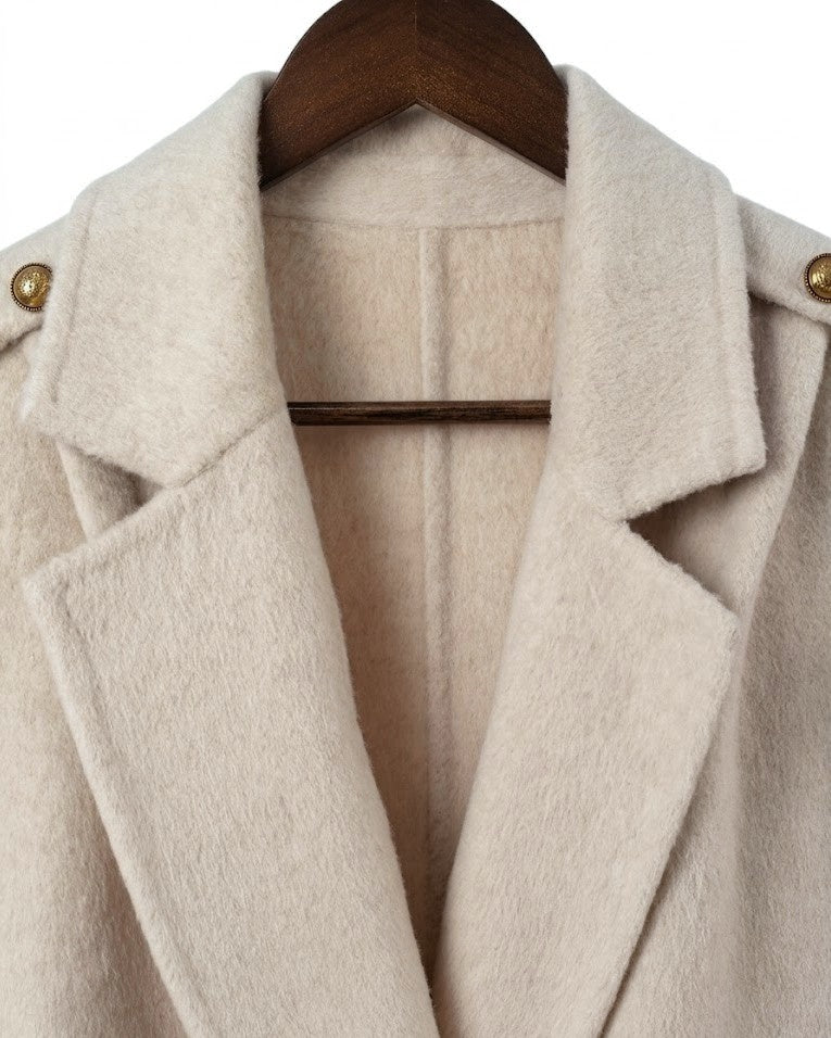 Luxury Cashmere & Wool Short Coat | Minimalist Chic