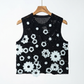 Sale— 100% Wool Handcrafted Floral Crochet Vest