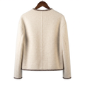 Premium Cashmere-Wool Blend Jacket with Matching Accessory Bag – Modern Tailored Fit